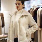 Дублянка з натуральної шкіри в кремовому кольорі,двохстороння 2