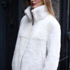 Дублянка з натуральної шкіри в кремовому кольорі,двохстороння 3