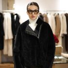 Дублянка з натуральної шкіри в чорному кольорі,двохстороння 2