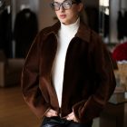 Дублянка з натуральної шкіри в коричневому кольорі,двохстороння 6