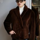 Дублянка з натуральної шкіри в коричневому кольорі,двохстороння 4