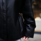 Дублянка з натуральної шкіри в чорному кольорі 7