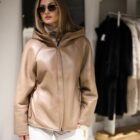 Дублянка з натуральної шкіри в бежевому кольорі 5