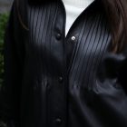 Куртка з натуральної шкіри в чорному кольорі,комір оздоблений з хутра норки 12