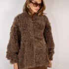 Дублянка з натуральної шкіри в темно-бежевому кольорі,двохстороння 5