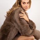 Дублянка з натуральної шкіри в бежевому кольорі,двохстороння 7