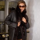 Дублянка з натуральної шкіри в коричневому кольорі,двохстороння 6