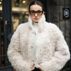 Дублянка з натуральної шкіри в кремовому кольорі,двохстороння 2