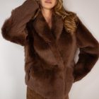 Дублянка з натуральної шкіри в коричневому кольорі,двохстороння 3