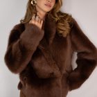 Дублянка з натуральної шкіри в коричневому кольорі,двохстороння 4