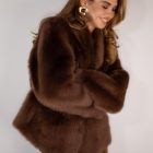 Дублянка з натуральної шкіри в коричневому кольорі,двохстороння 5