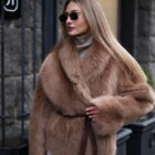 Дублянка з натуральної шкіри в коричневому кольорі,двохстороння 4