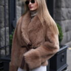 Дублянка з натуральної шкіри в коричневому кольорі,двохстороння 5