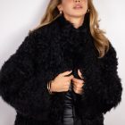 Дублянка з натуральної шкіри в чорному кольорі,двохстороння 2