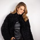 Дублянка з натуральної шкіри в чорному кольорі,двохстороння 4