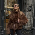 Дублянка з натуральної шкіри в коричневому кольорі,двохстороння 4