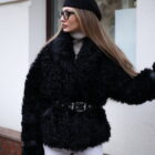 Дублянка з натуральної шкіри в чорному кольорі,двохстороння 5