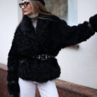 Дублянка з натуральної шкіри в чорному кольорі,двохстороння 6