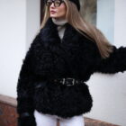 Дублянка з натуральної шкіри в чорному кольорі,двохстороння 7