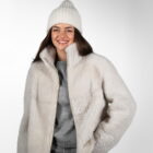 Дублянка з натуральної шкіри в кремовому кольорі,двохстороння 2