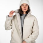 Дублянка з натуральної шкіри в кремовому кольорі,двохстороння 16