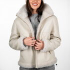 Дублянка з натуральної шкіри в кремовому кольорі,двохстороння 15