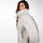 Дублянка з натуральної шкіри в кремовому кольорі,двохстороння 9