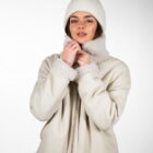 Дублянка з натуральної шкіри в кремовому кольорі,двохстороння 3