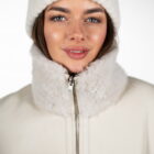 Дублянка з натуральної шкіри в кремовому кольорі,двохстороння 7