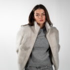 Дублянка з натуральної шкіри в кремовому кольорі,двохстороння 8