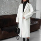 Пальто з альпаки в молочному кольорі 17