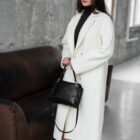 Пальто з альпаки в молочному кольорі 13