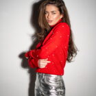 Штани з натуральної шкіри в сірому кольорі 3