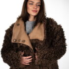 Дублянка з натуральної шкіри в бежевому кольорі,двохстороння 2