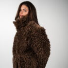 Дублянка з натуральної шкіри в бежевому кольорі,двохстороння 15