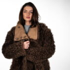 Дублянка з натуральної шкіри в бежевому кольорі,двохстороння 8