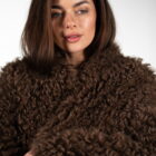 Дублянка з натуральної шкіри в темно-бежевому кольорі,двохстороння 12