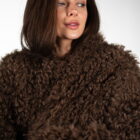 Дублянка з натуральної шкіри в темно-бежевому кольорі,двохстороння 11