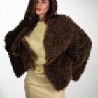 Дублянка з натуральної шкіри в темно-бежевому кольорі,двохстороння 14