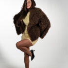 Дублянка з натуральної шкіри в темно-бежевому кольорі,двохстороння 20