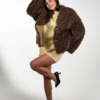 Дублянка з натуральної шкіри в темно-бежевому кольорі,двохстороння 21