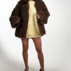 Дублянка з натуральної шкіри в темно-бежевому кольорі,двохстороння 23