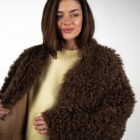 Дублянка з натуральної шкіри в темно-бежевому кольорі,двохстороння 7