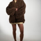 Дублянка з натуральної шкіри в темно-бежевому кольорі,двохстороння 9