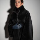 Дублянка з натуральної шкіри в чорному кольорі,двохстороння 5