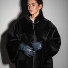 Дублянка з натуральної шкіри в чорному кольорі,двохстороння 8