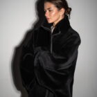 Дублянка з натуральної шкіри в чорному кольорі,двохстороння 10