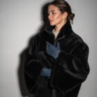 Дублянка з натуральної шкіри в чорному кольорі,двохстороння 12