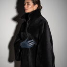 Дублянка з натуральної шкіри в чорному кольорі,двохстороння 4