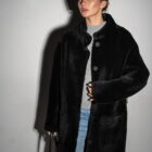 Дублянка з натуральної шкіри в чорному кольорі,двохстороння 3